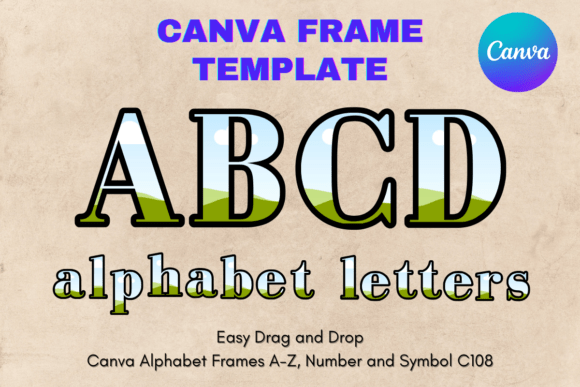 Canva Letters Frame Alphabet Template108: Your Creative Toolkit
