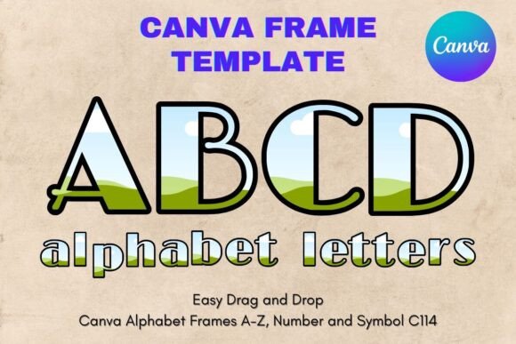 Canva Letters Frame Alphabet Template114: A Designer's Guide