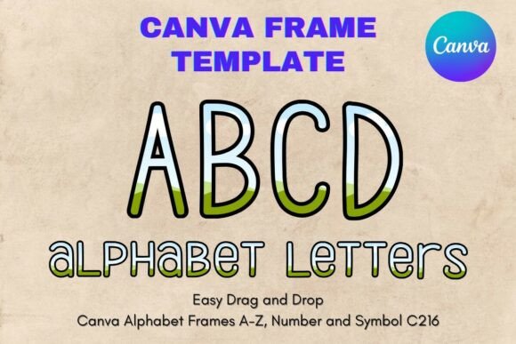 Canva Letters Frame Alphabet Template216: Your Guide to Custom Sublimation