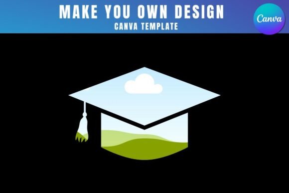 Celebrate Success: Grad Cap Canva Frame Templates
