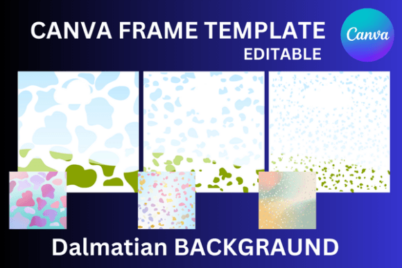 Dalmatian Background Canva Frame: A Designer's Pattern Tool