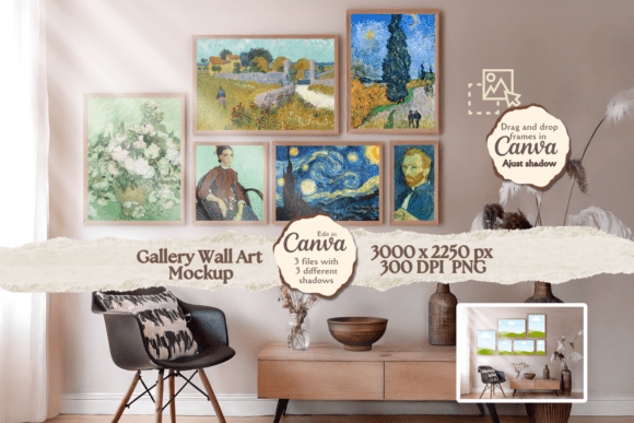 Display Your Digital Art Like a Pro with This Canva Template