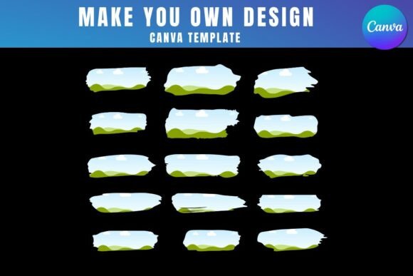 Unleash Creative Energy with Rainbow Brush Stroke Canva Templates