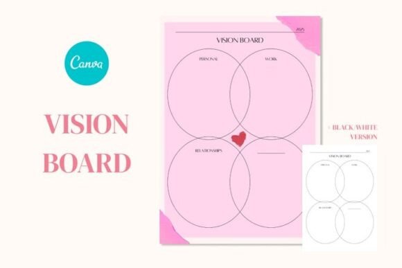 Unlock Your Goals with a Customizable Vision Board Planner